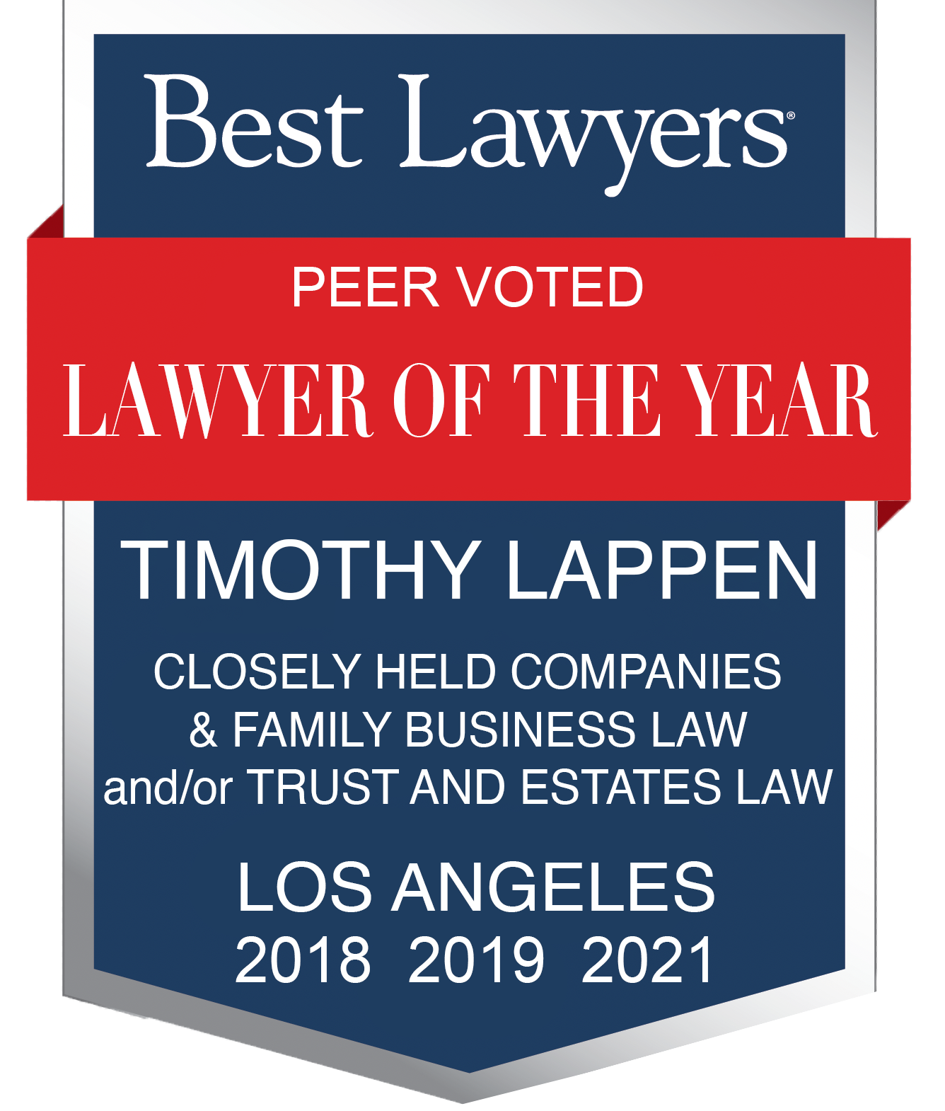 Best Lawyers - Lawyer of the Year - Timothy Lappen